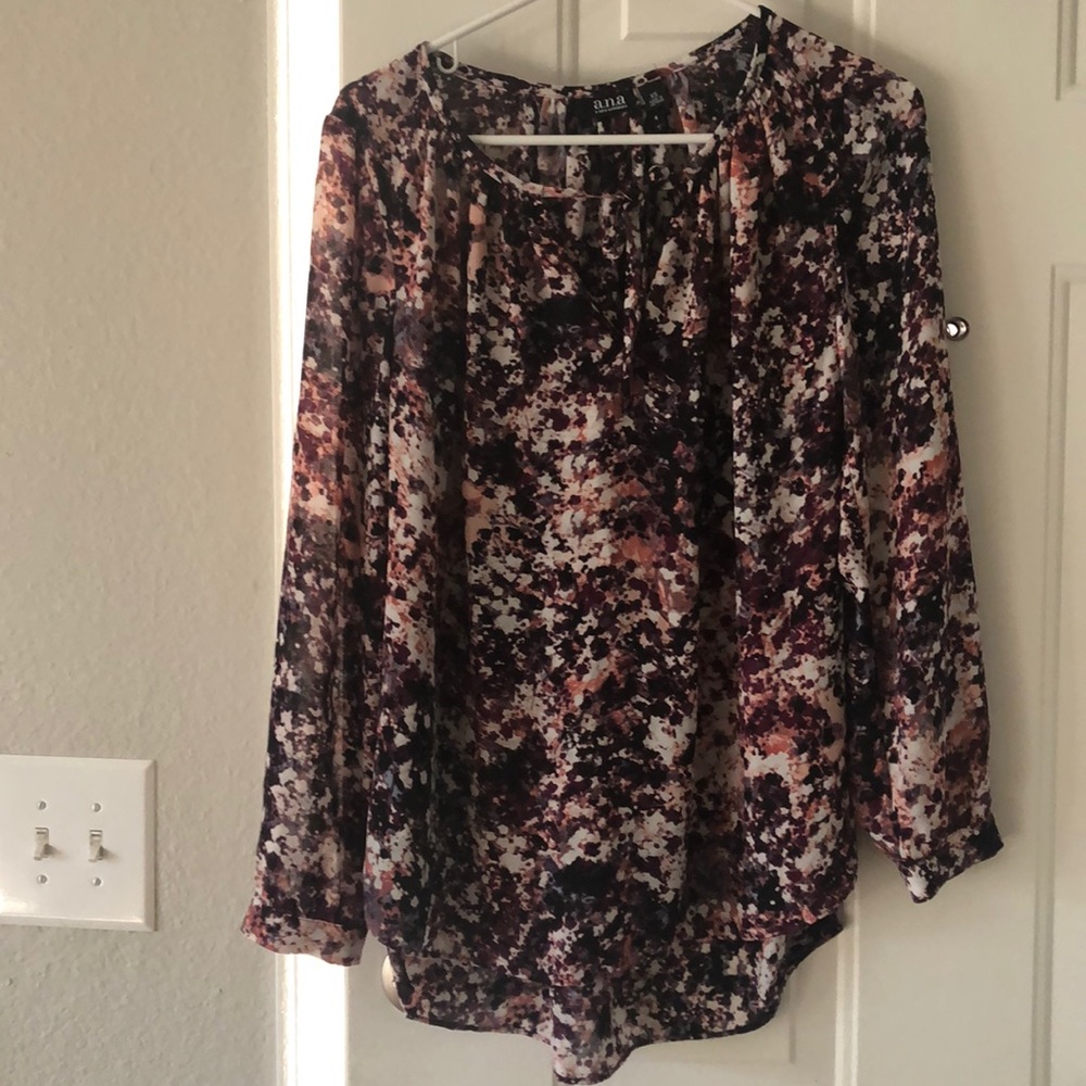 A.n.a Abstract Floral Blouse